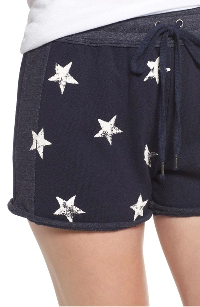 Shop Splendid Star Shorts In Navy/ White