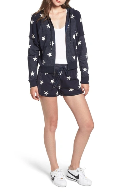 Shop Splendid Star Shorts In Navy/ White