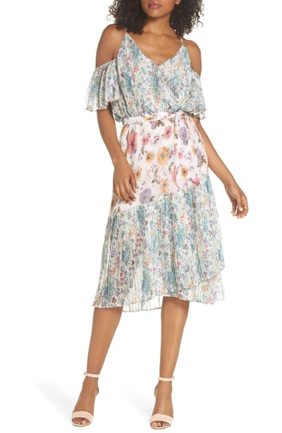 Shop Foxiedox Furiosa Cold Shoulder Dress In Furiosa Multi