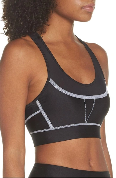 Shop Alala Surf Sports Bra In Black/ White