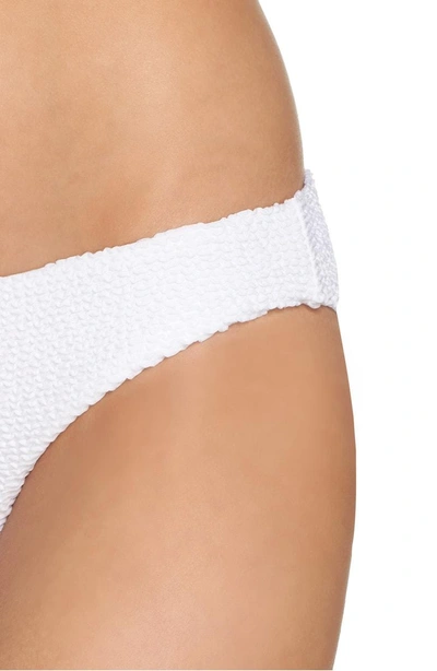 Shop Onia Lily Textured Bikini Bottoms In White