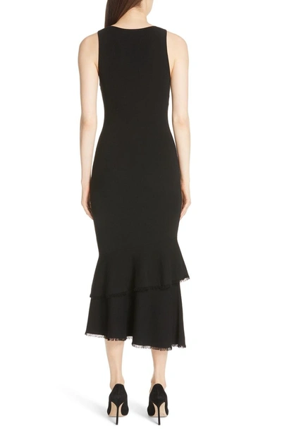 Shop Theory Nilimary Prosecco Midi Dress In Black