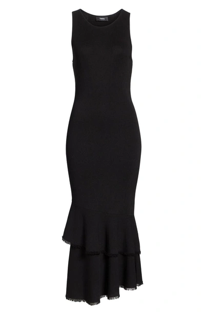 Shop Theory Nilimary Prosecco Midi Dress In Black