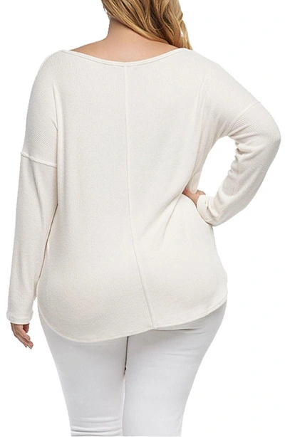 Shop Tart Trinity V-neck Pullover In White