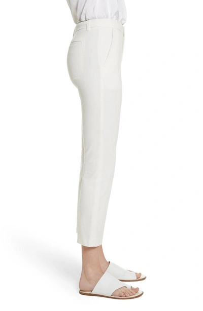 Shop Vince Crop Chino Pants In Off White