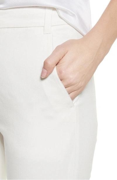 Shop Vince Crop Chino Pants In Off White