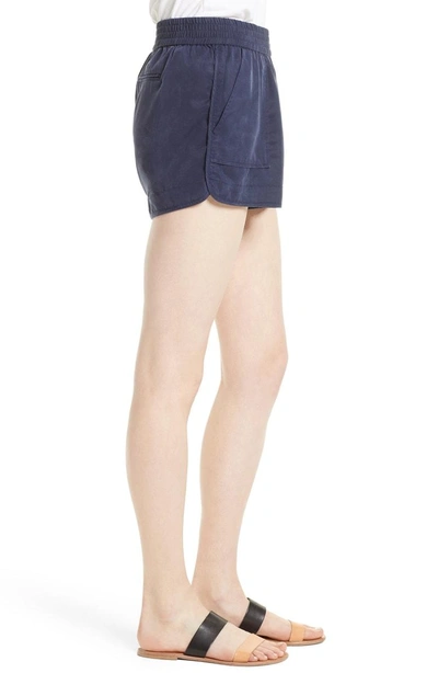 Shop Joie Beso Woven Shorts In Dark Navy