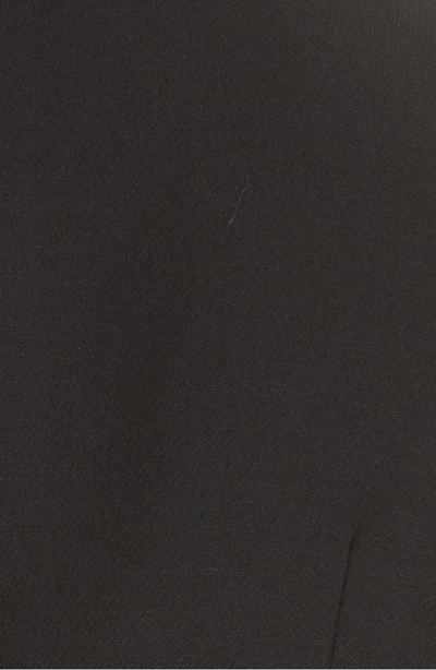 Shop Valentino Ruffle Crepe Dress In Black