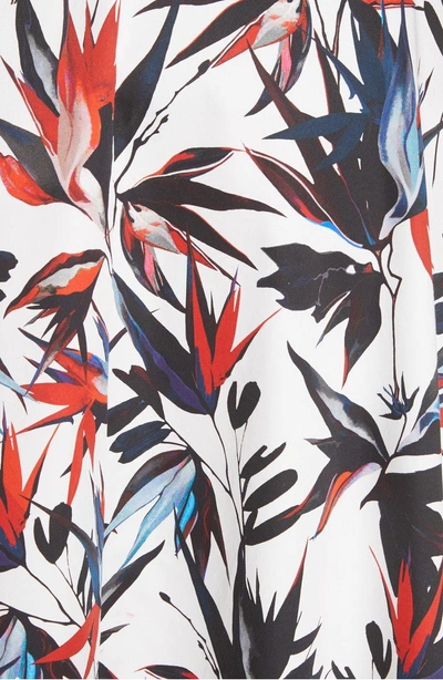 Shop Jason Wu Bird Of Paradise Print Cotton Poplin Skirt In Chalk Multi