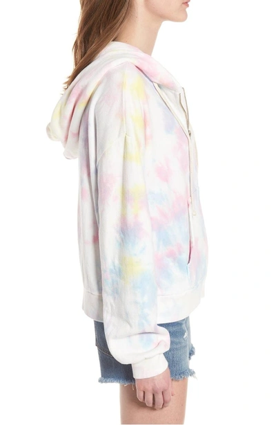 Shop Wildfox Aura Tie Dye Marquis Zip Hoodie