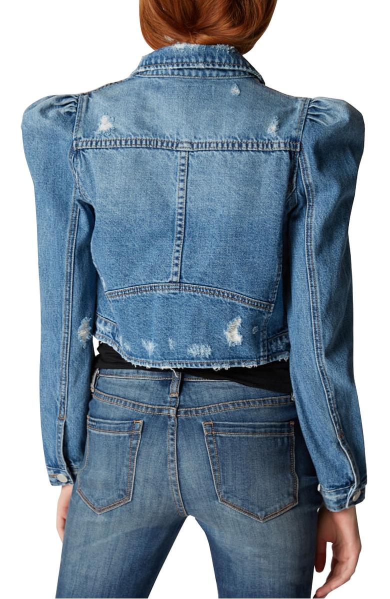 blanknyc puff sleeve denim jacket