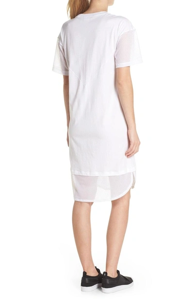 Shop Adidas Originals Clrdo T-shirt Dress In White