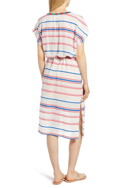 Shop Velvet By Graham & Spencer Stripe Caftan Dress In Multi