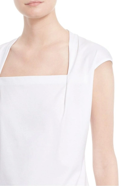 Lafayette 148 Plus-size Swiss Cotton Rib Corinne Top In White