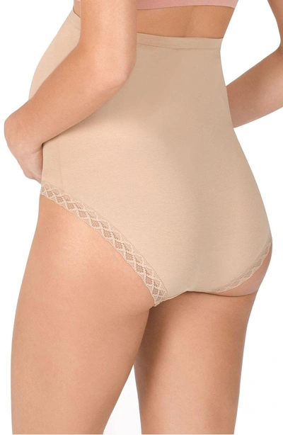 Shop Natori Bliss High Waist Maternity Briefs In Cafe