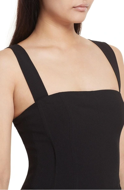 Shop Theory Rosina Bustier Crepe Jumpsuit In Black