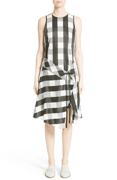 Shop Rag & Bone Brighton Asymmetrical Dress In Black/ White