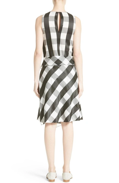 Shop Rag & Bone Brighton Asymmetrical Dress In Black/ White