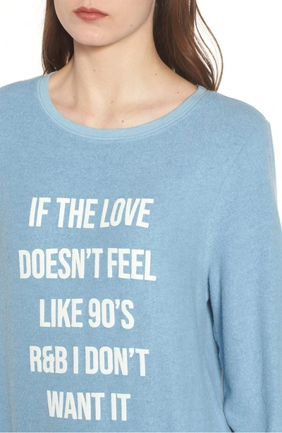 Shop Wildfox '90s R & B Baggy Beach Pullover In Dahlia