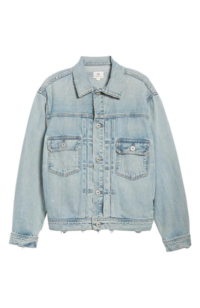 Shop Ag Cassie Denim Jacket In Rustic Indigo