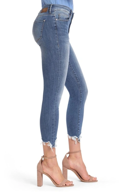 Shop Mavi Jeans Tess Ripped Skinny Crop Jeans In Shaded Destructed Vintage