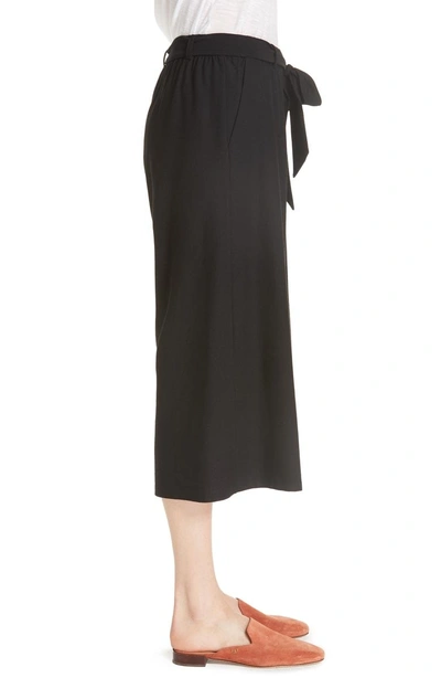 Shop Eileen Fisher Wide Leg Crop Knit Pants In Black