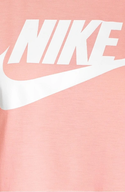 Shop Nike Sportswear Crop Top In Bleached Coral/ Sail