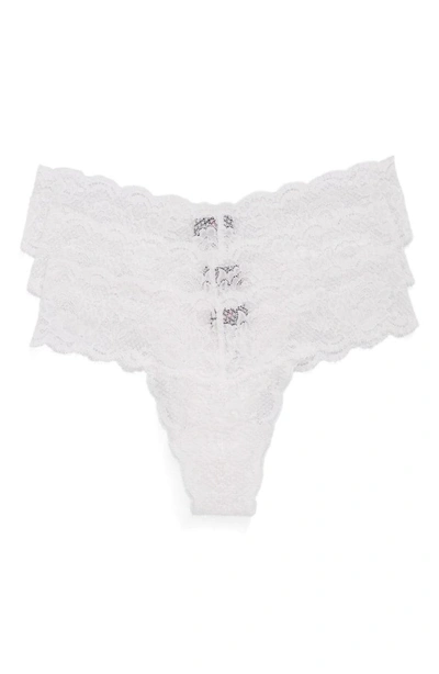 Shop Cosabella 'never Say Never Cutie' Thong In White/ White/ White