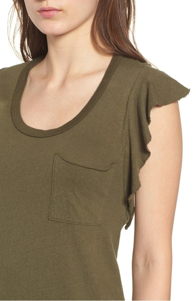 Shop Pam & Gela Flutter Sleeve T-shirt Dress In Freedom Green