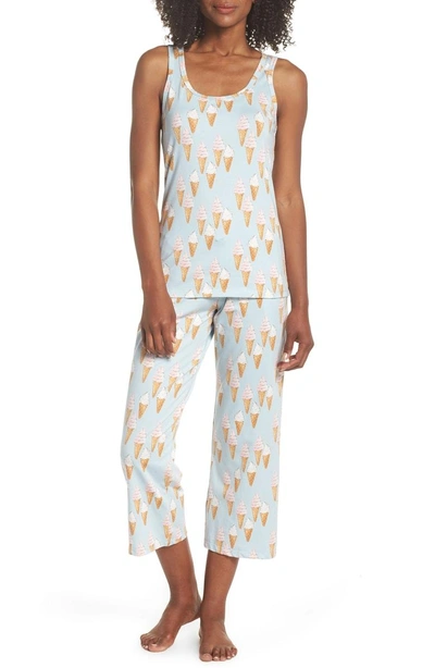 Shop Bedhead Racerback Print Pajamas In Soft Swirl
