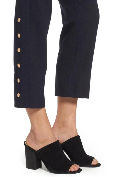 Shop Joa Snap Side Pant In Navy