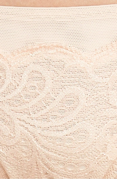 Shop Le Mystere 'sophia' Lace Bikini In Peach Blossom