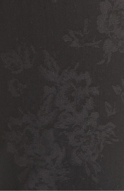 Shop Lafayette 148 Thompson Floral Print Jeans In Black Multi