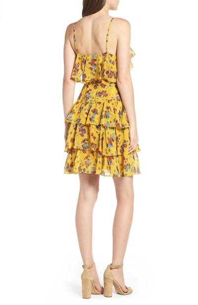 Shop Rebecca Minkoff Marla Dress In Yellow Multi