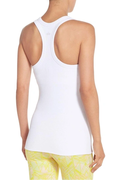 Shop Alo Yoga Rib Support Tank In White