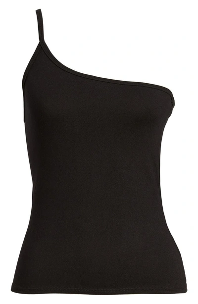 Shop Project Social T Love Is One-shoulder Camisole In Black