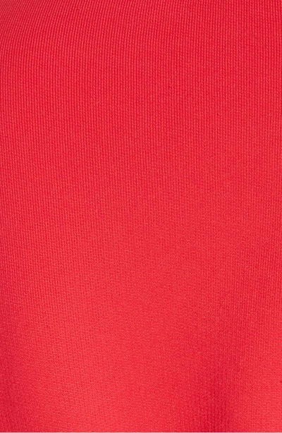 Shop Tibi Open Back Sweatshirt Dress In Red