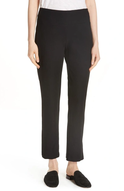 Shop Eileen Fisher Slim Knit Pants In Black