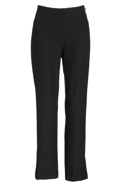Shop Eileen Fisher Slim Knit Pants In Black