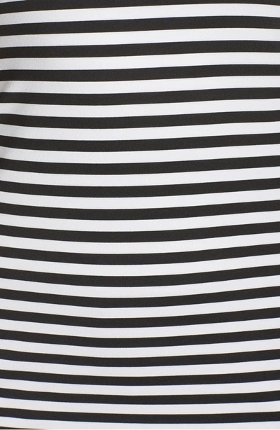 Shop Brooks 'go-to' Racerback Tank In White/ Black Stripe/ White