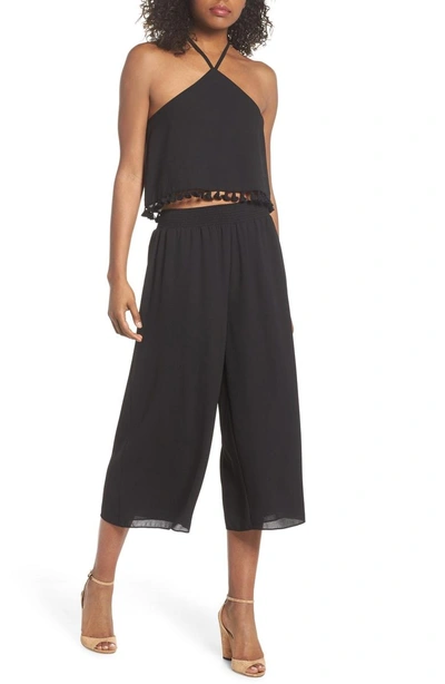 Shop Ali & Jay Two-piece Crop Jumpsuit In Black