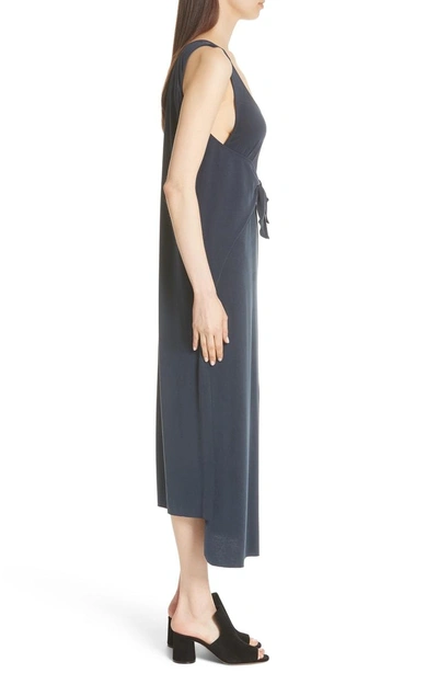 Shop Vince Sleeveless Tie Front Maxi Dress In Coastal