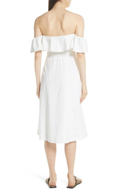 Shop Apiece Apart Aleksander Off The Shoulder Dress In White