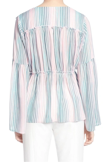 Shop Catherine Catherine Malandrino Florrie Blouse In Faded Stripe