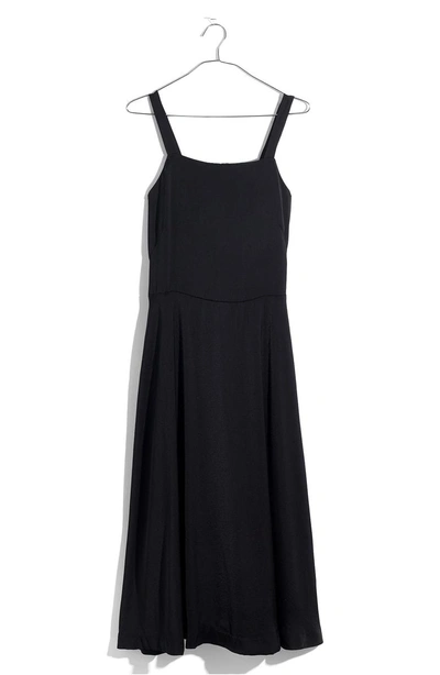 Shop Madewell Apron Crisscross Dress In True Black