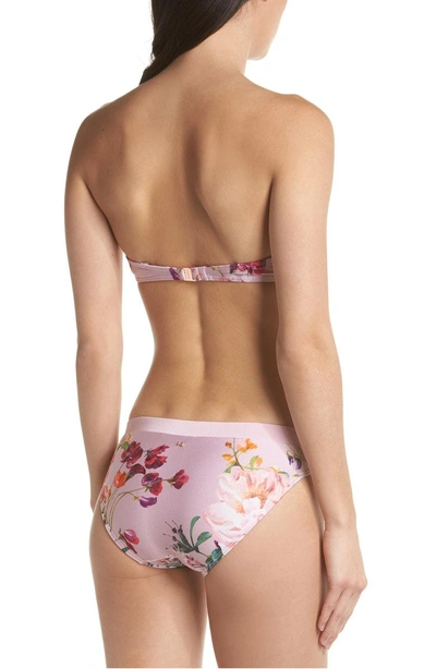 Shop Ted Baker Serenity Floral Underwire Bikini Top In Pale Pink