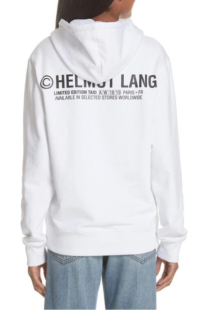 Shop Helmut Lang Taxi Hoodie In White