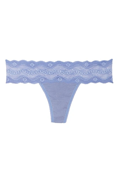 Shop B.tempt'd By Wacoal B. Adorable Thong In Blue Ice