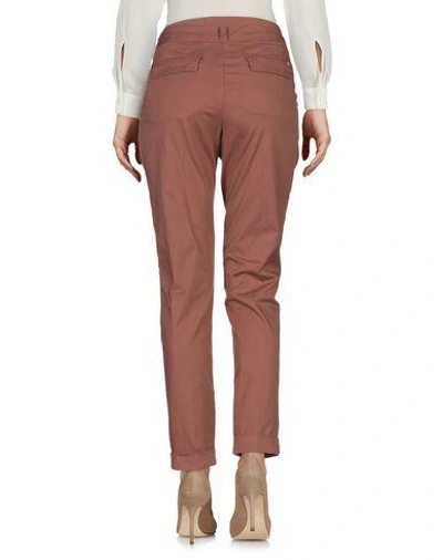Shop Armani Jeans Casual Pants In Brown