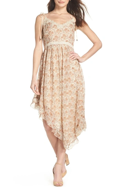 Shop Paige Aubrey Floral Print Dress In Desert Sunrise Floral